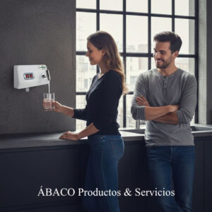 C-024 / Mini-Purificador (con Filtro) de Agua, en Acrílico o ABS. Salida Frontal / Funciona con Ozono