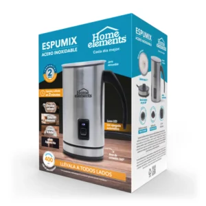 HE-7404 Espumador EspuMix HOME ELEMENTS en Acero Inoxidable 0,5 Litros / 500 Vatios