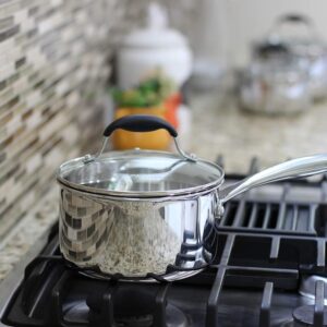 A-25064 / Cocina Saludablemente en Olla mediana de ACERO INOXIDABLE Avacraft 64 Oz / 2 L