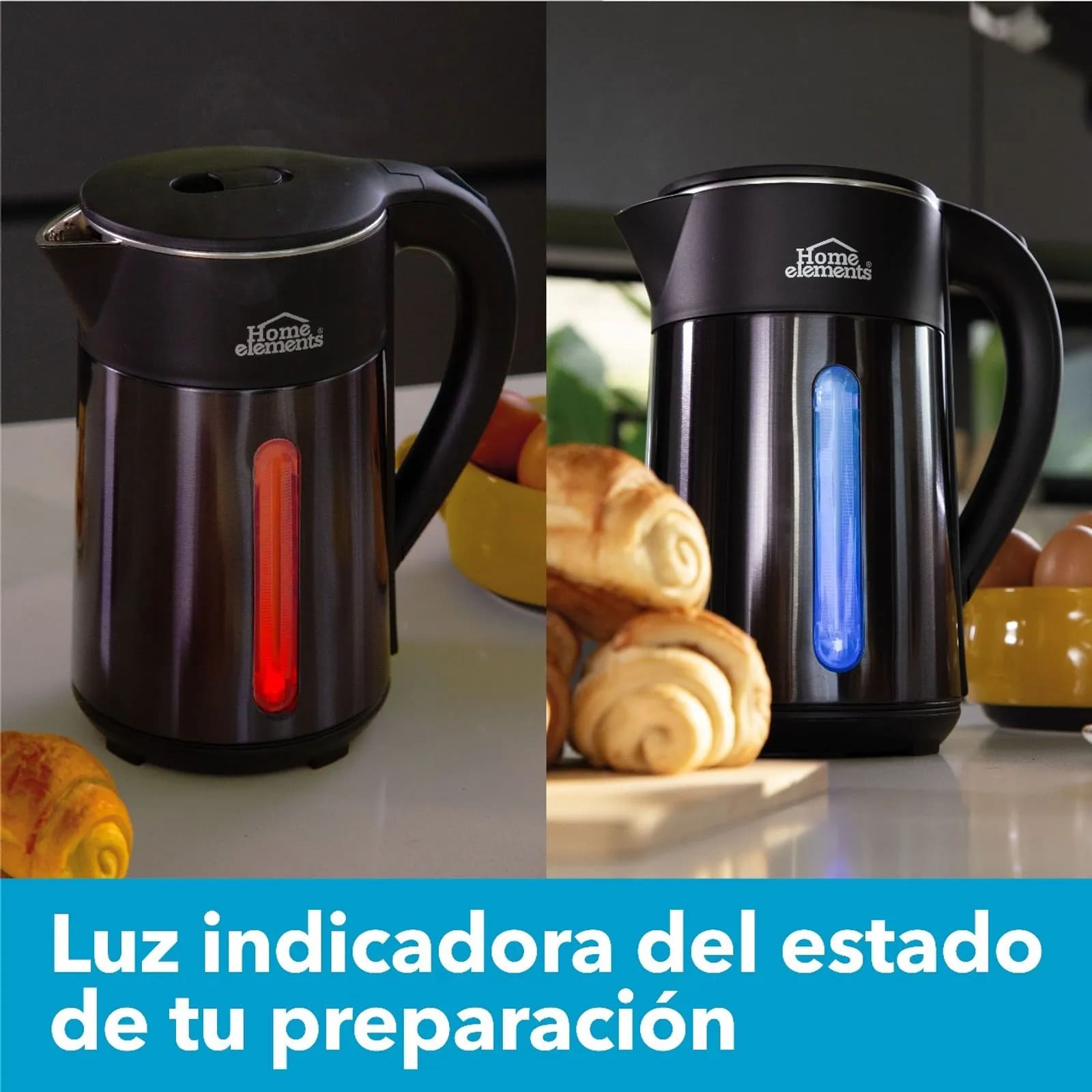 HE-1031 Img-Comp Jarra Hervidora de Agua y Cafetera HOME ELEMENTS en Acero Inoxidable Gris-Rines 14 Tazas ⁄ 1,8 Litros ⁄ 1.200 Vatios Imagen 6 de 10