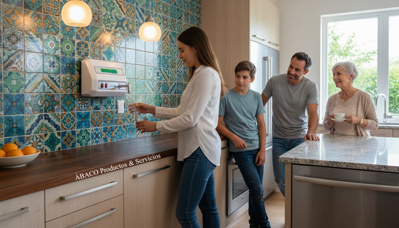 C-021 Img-Tex-Com Prisma ⁄ Purificador Agua Mediano ACR-ABS Manantial Blanco Imagen 8 de 9