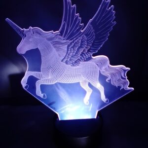 EL-5032 / Lámpara Led 3D del Sorprendente UNICORNIO